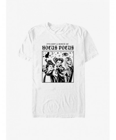 Discount Sale Disney Hocus Pocus Bunch of Hocus Pocus Icons T-Shirt $8.03 T-Shirts