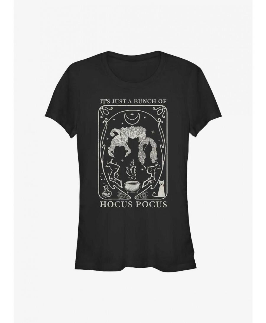 Discount Sale Disney Hocus Pocus Sanderson Sisters Silhouette Girls T-Shirt $6.97 T-Shirts