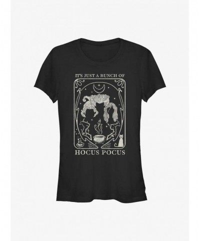 Discount Sale Disney Hocus Pocus Sanderson Sisters Silhouette Girls T-Shirt $6.97 T-Shirts