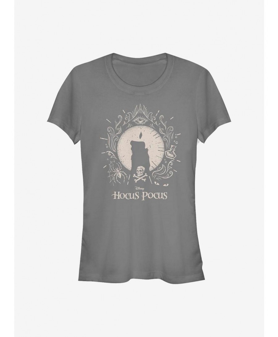 Huge Discount Disney Hocus Pocus Black Flame Girls T-Shirt $8.17 T-Shirts