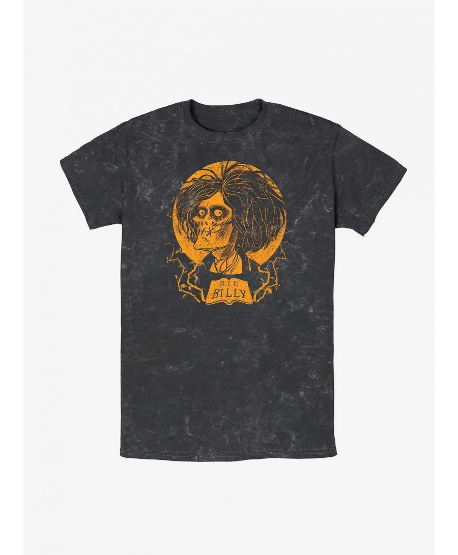 Exclusive Disney Hocus Pocus RIP Billy Mineral Wash T-Shirt $7.04 T-Shirts