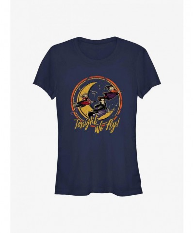 Hot Selling Disney Hocus Pocus Sanderson Sisters Tonight We Fly Girls T-Shirt $9.36 T-Shirts