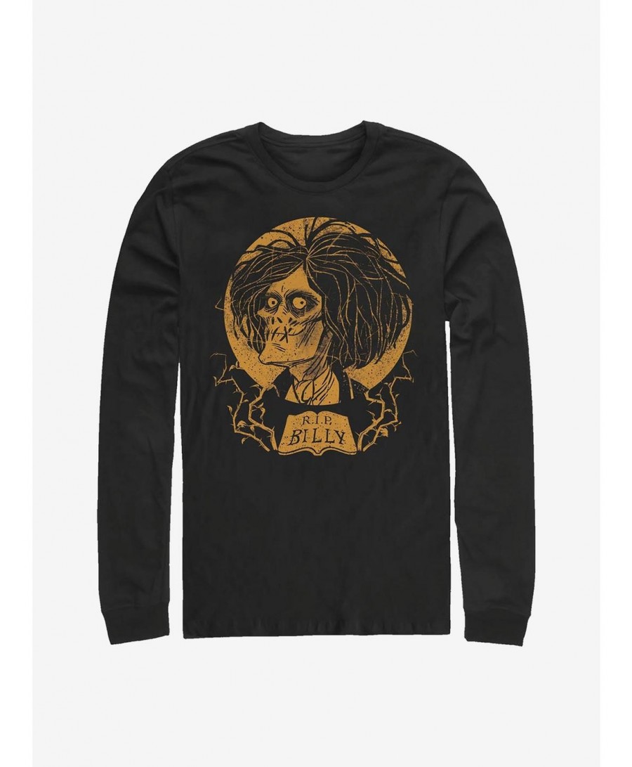 Value for Money Disney Hocus Pocus RIP Billy Long-Sleeve T-Shirt $10.00 T-Shirts