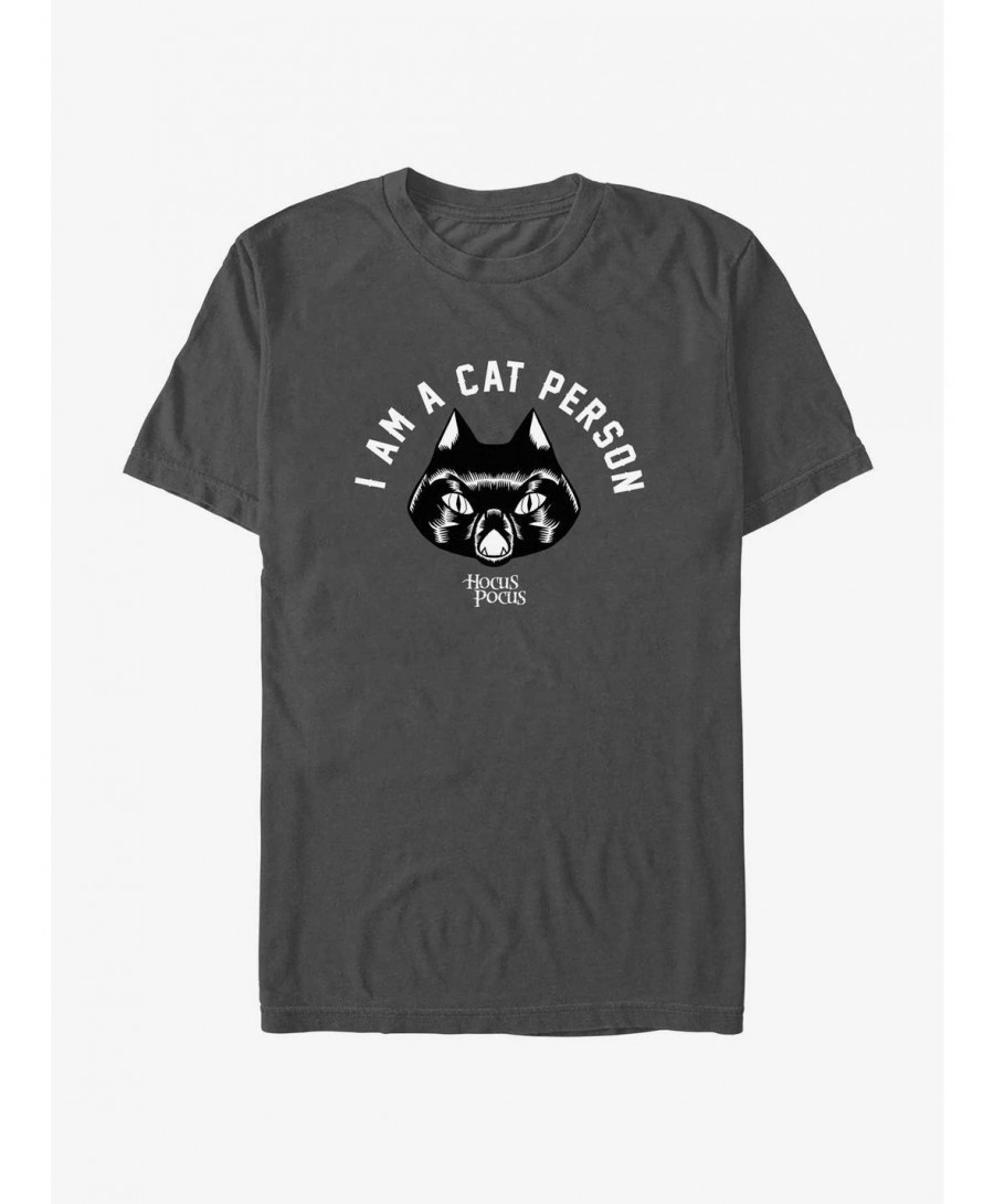 Clearance Disney Hocus Pocus Binx I Am A Cat Person T-Shirt $5.74 T-Shirts