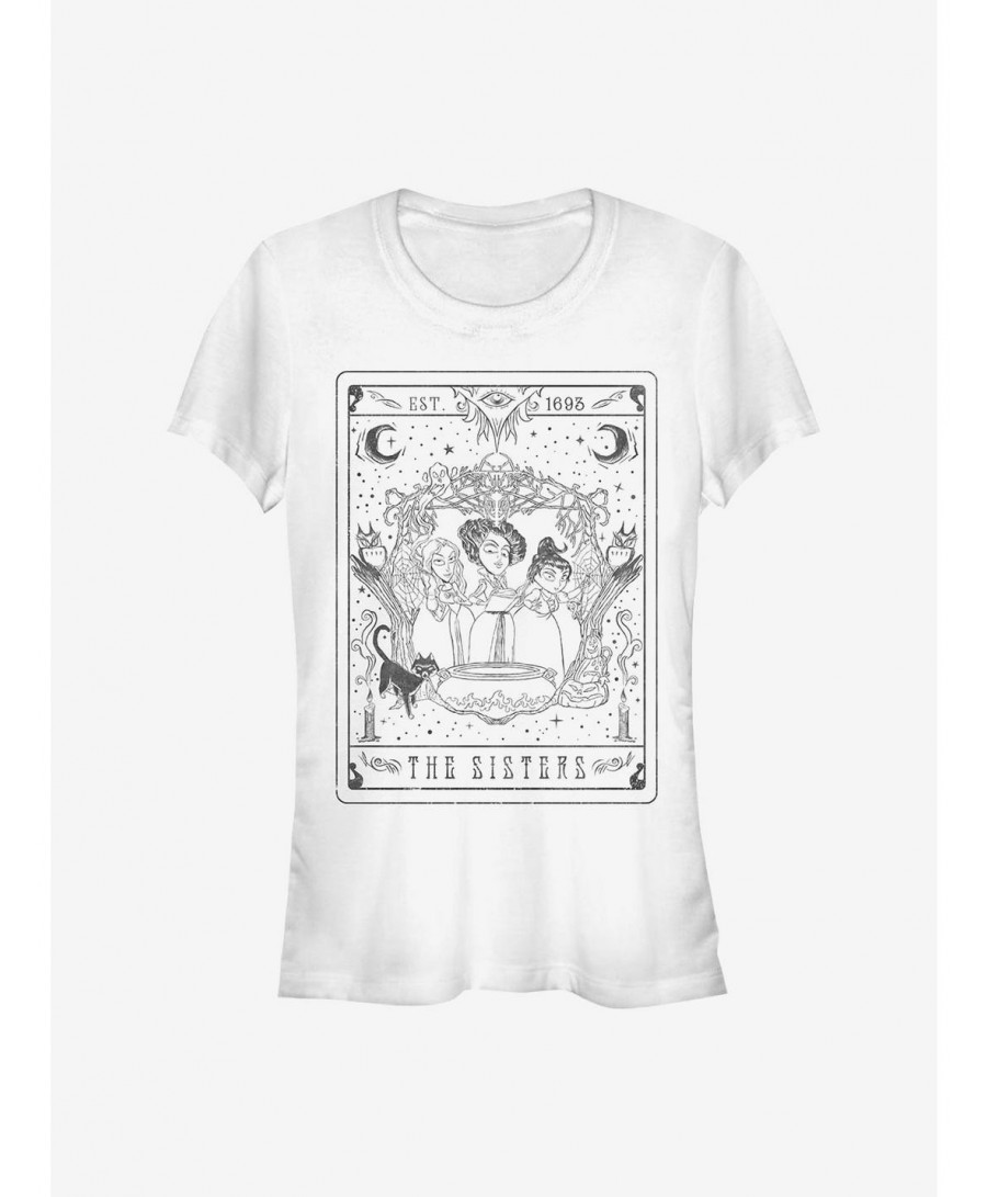 Limited-time Offer Disney Hocus Pocus The Sisters Tarot Girls T-Shirt $9.76 T-Shirts