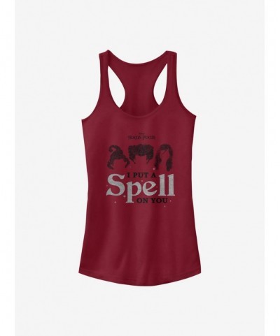 Hot Selling Disney Hocus Pocus I Put A Spell On You Girls Tank Top $7.97 Tops