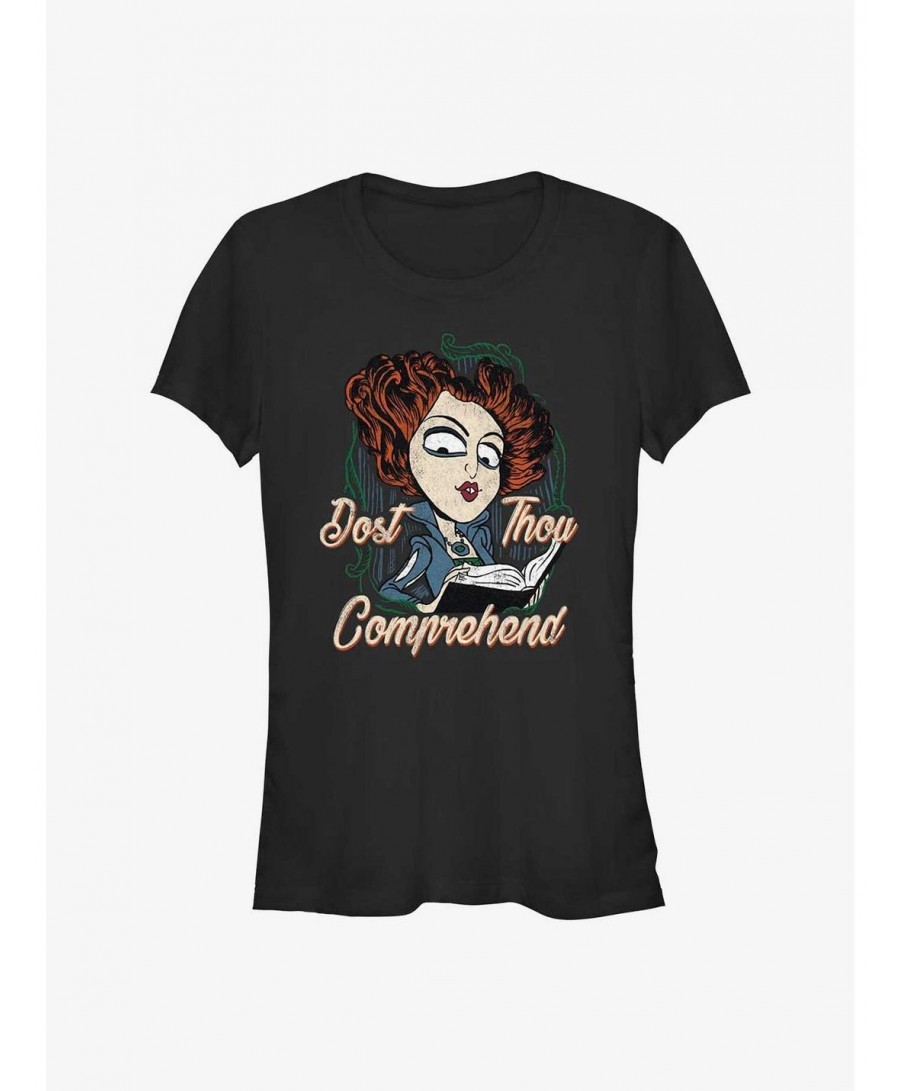 Fashion Disney Hocus Pocus Dost Thou Comprehend Winifred Girls T-Shirt $7.77 T-Shirts