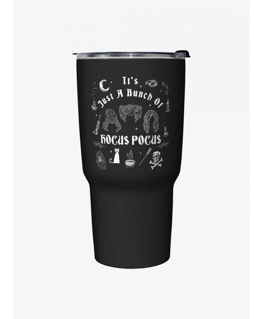 Discount Sale Disney Hocus Pocus A Bunch of Hocus Pocus Travel Mug $11.72 Mugs