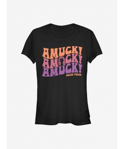 Cheap Sale Disney Hocus Pocus Amuck Girls T-Shirt $9.36 T-Shirts