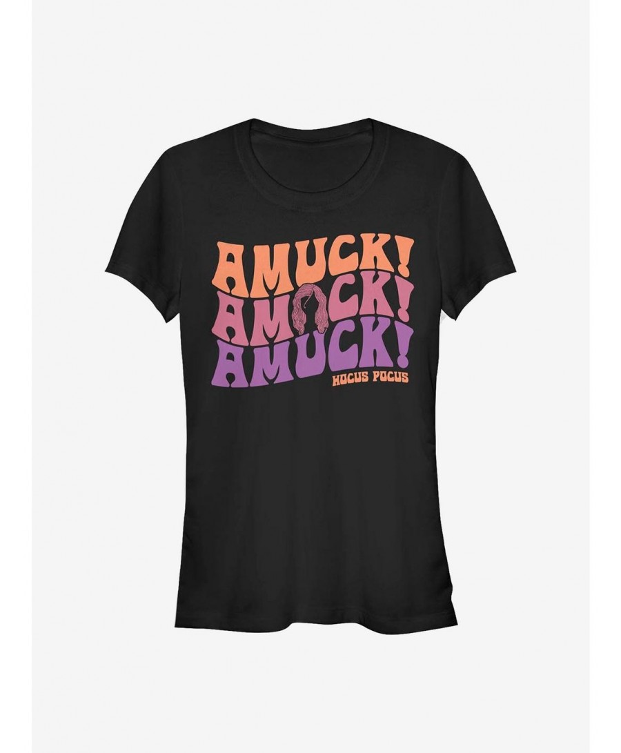 Cheap Sale Disney Hocus Pocus Amuck Girls T-Shirt $9.36 T-Shirts