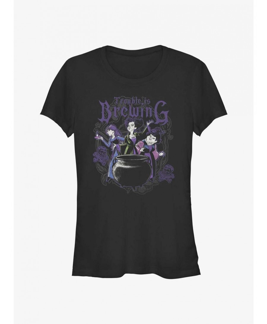 Low Price Disney Hocus Pocus Trouble Is Brewing Girls T-Shirt $7.17 T-Shirts