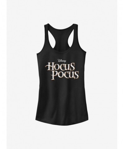 Pre-sale Discount Disney Hocus Pocus Hocus Pocus Logo Girls Tank $7.17 Tanks