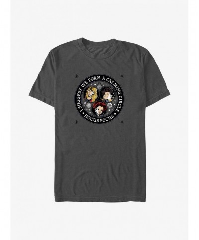 Festival Price Disney Hocus Pocus Sanderson Sisters Form A Calming Circle T-Shirt $6.31 T-Shirts