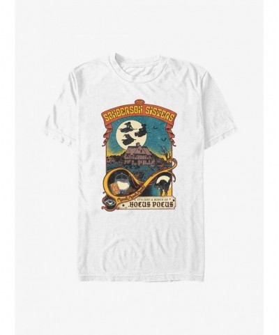 Seasonal Sale Disney Hocus Pocus Night Time Fly Poster T-Shirt $6.12 T-Shirts