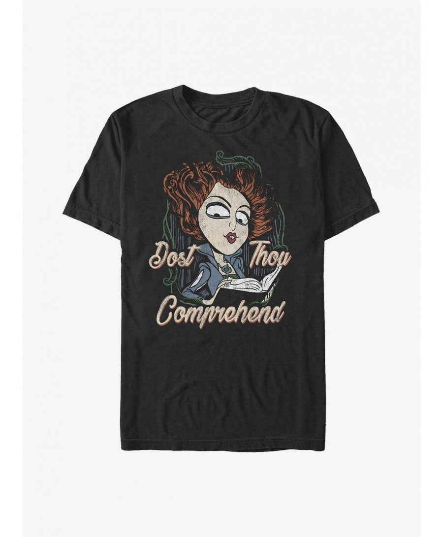 Flash Sale Disney Hocus Pocus Winnie Dost Thou Comprehend T-Shirt $7.27 T-Shirts