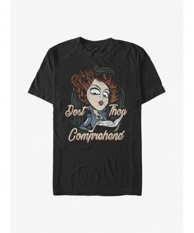 Flash Sale Disney Hocus Pocus Winnie Dost Thou Comprehend T-Shirt $7.27 T-Shirts