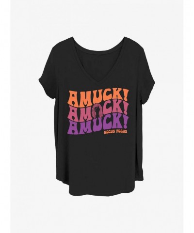 Hot Selling Disney Hocus Pocus Amuck Girls T-Shirt Plus Size $7.86 T-Shirts