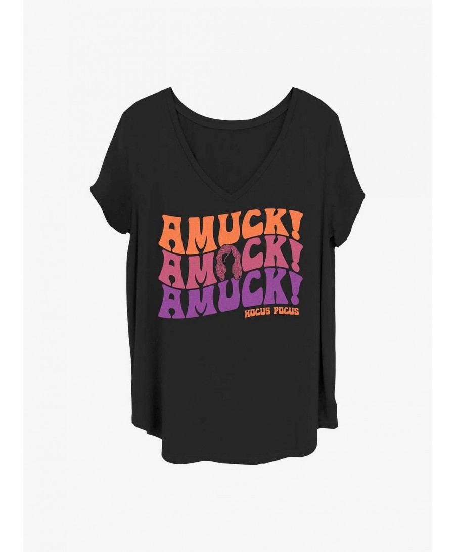 Hot Selling Disney Hocus Pocus Amuck Girls T-Shirt Plus Size $7.86 T-Shirts