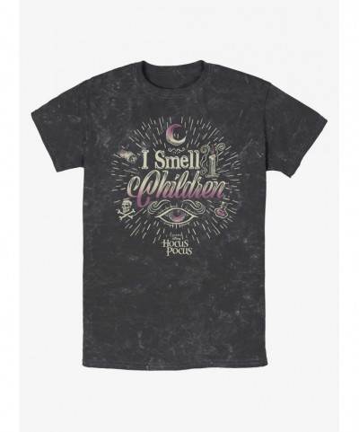 Crazy Deals Disney Hocus Pocus I Smell Children Mineral Wash T-Shirt $7.25 T-Shirts