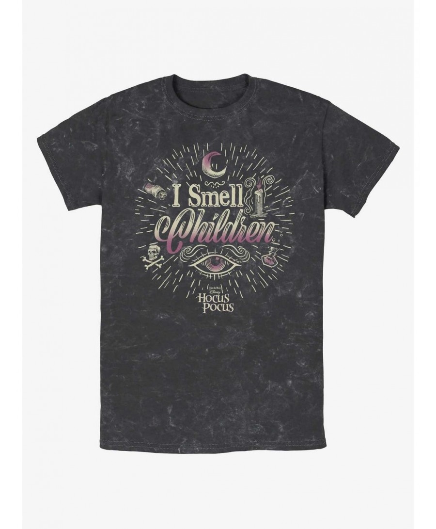 Crazy Deals Disney Hocus Pocus I Smell Children Mineral Wash T-Shirt $7.25 T-Shirts