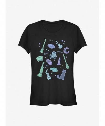 Premium Disney Hocus Pocus Spooky Jumble Girls T-Shirt $9.56 T-Shirts