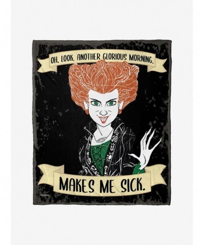 Limited-time Offer Disney Hocus Pocus Glorious Morning Throw Blanket $18.57 Others