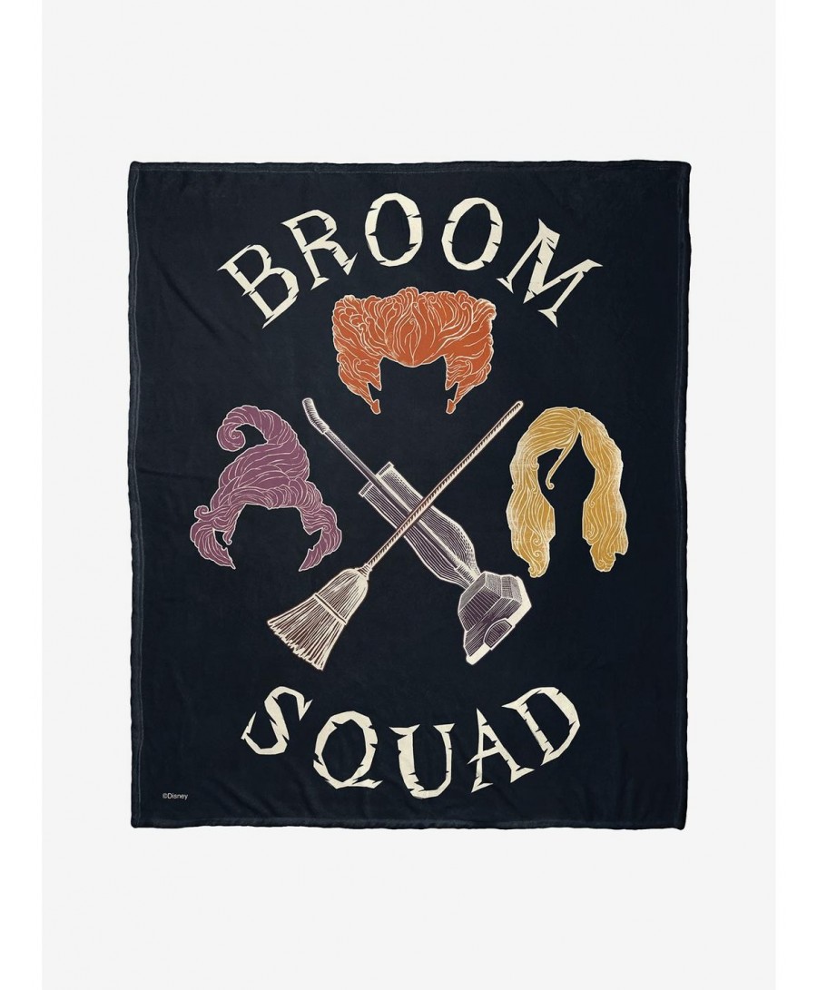 Cheap Sale Disney Hocus Pocus Broom Squad Throw Blanket $18.57 Others