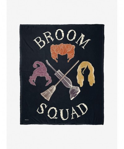 Cheap Sale Disney Hocus Pocus Broom Squad Throw Blanket $18.57 Others