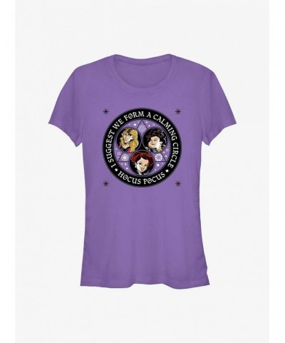 Fashion Disney Hocus Pocus Calming Circle Girls T-Shirt $8.96 T-Shirts