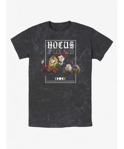 Discount Disney Hocus Pocus The Sanderson Sisters Mineral Wash T-Shirt $8.70 T-Shirts