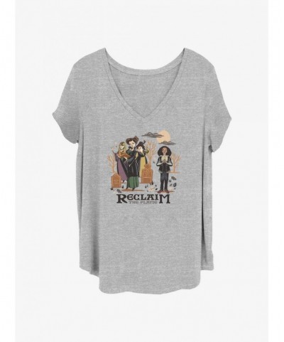 Festival Price Disney Hocus Pocus 2 Reclaim The Flame Girls T-Shirt Plus Size $8.32 T-Shirts