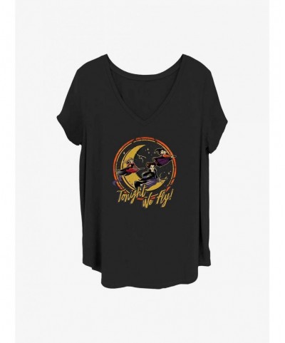 Clearance Disney Hocus Pocus Tonight We Fly Girls T-Shirt Plus Size $10.87 T-Shirts