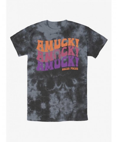 Fashion Disney Hocus Pocus Amuck, Amuck, Amuck! Tie-Dye T-Shirt $8.70 T-Shirts