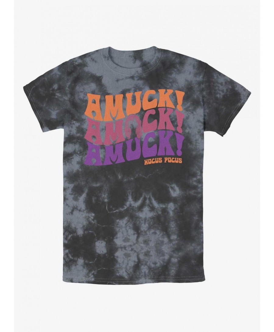 Fashion Disney Hocus Pocus Amuck, Amuck, Amuck! Tie-Dye T-Shirt $8.70 T-Shirts