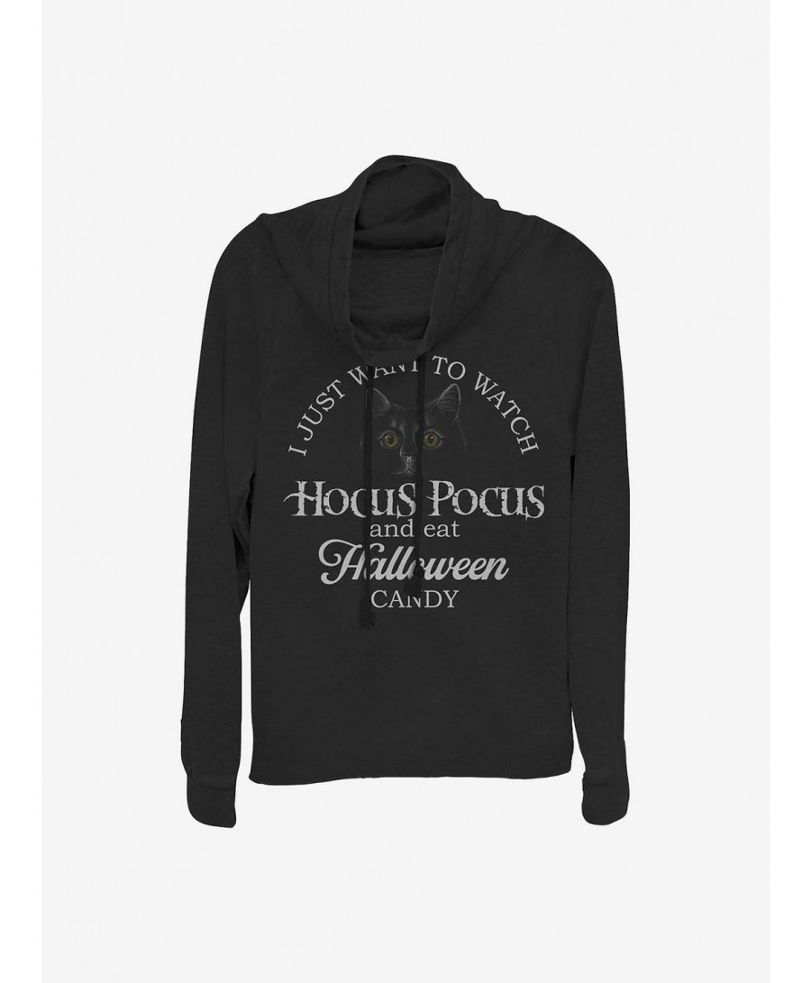 Bestselling Disney Hocus Pocus Watch Hocus Pocus Cowlneck Long-Sleeve Girls Top $12.57 Tops