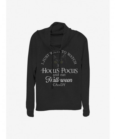 Bestselling Disney Hocus Pocus Watch Hocus Pocus Cowlneck Long-Sleeve Girls Top $12.57 Tops