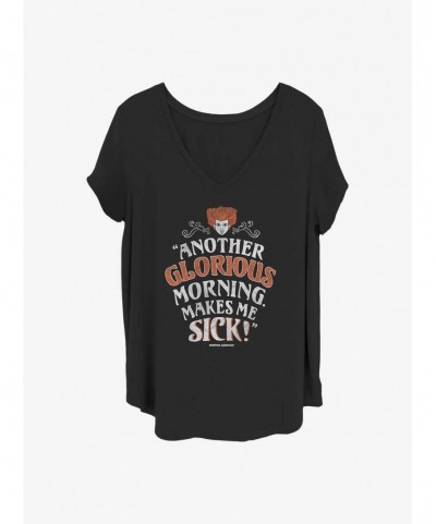 Hot Sale Disney Hocus Pocus Another Glorious Morning Girls T-Shirt Plus Size $8.79 T-Shirts