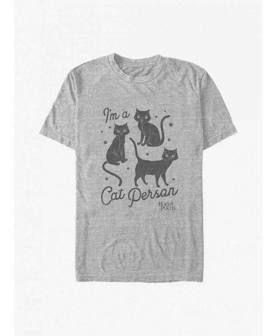 Flash Sale Disney Hocus Pocus Binx I'm A Cat Person Big & Tall T-Shirt $9.81 T-Shirts