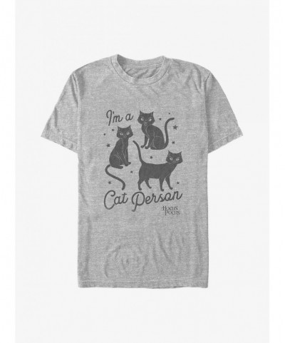 Flash Sale Disney Hocus Pocus Binx I'm A Cat Person Big & Tall T-Shirt $9.81 T-Shirts