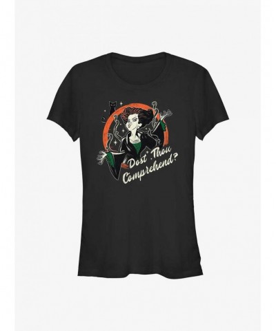 Absolute Discount Disney Hocus Pocus Winnie Dost Thou Comprehend Girls T-Shirt $7.37 T-Shirts