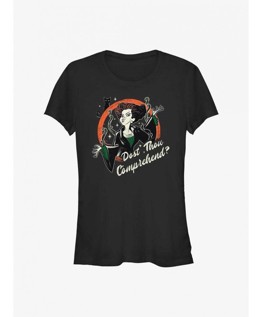 Absolute Discount Disney Hocus Pocus Winnie Dost Thou Comprehend Girls T-Shirt $7.37 T-Shirts