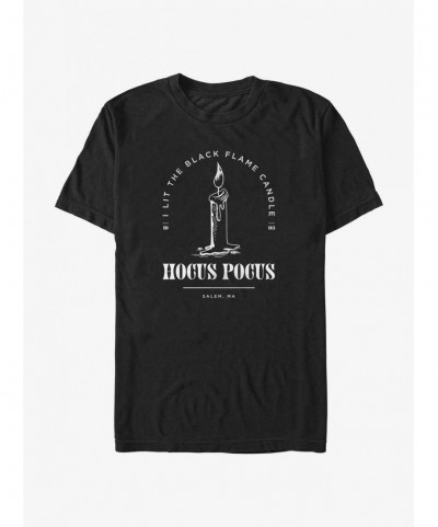 Clearance Disney Hocus Pocus Black Flame Candle Extra Soft T-Shirt $10.29 T-Shirts