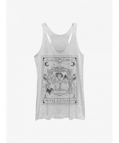 Hot Sale Disney Hocus Pocus The Sisters Tarot Girls Tank $7.04 Tanks