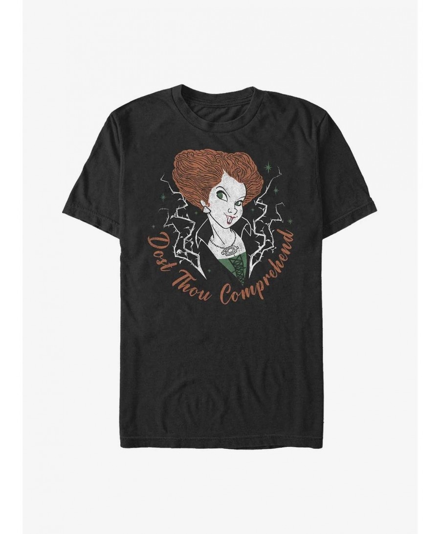 Flash Sale Disney Hocus Pocus Winnie Dost Thou Comprehend T-Shirt $6.12 T-Shirts