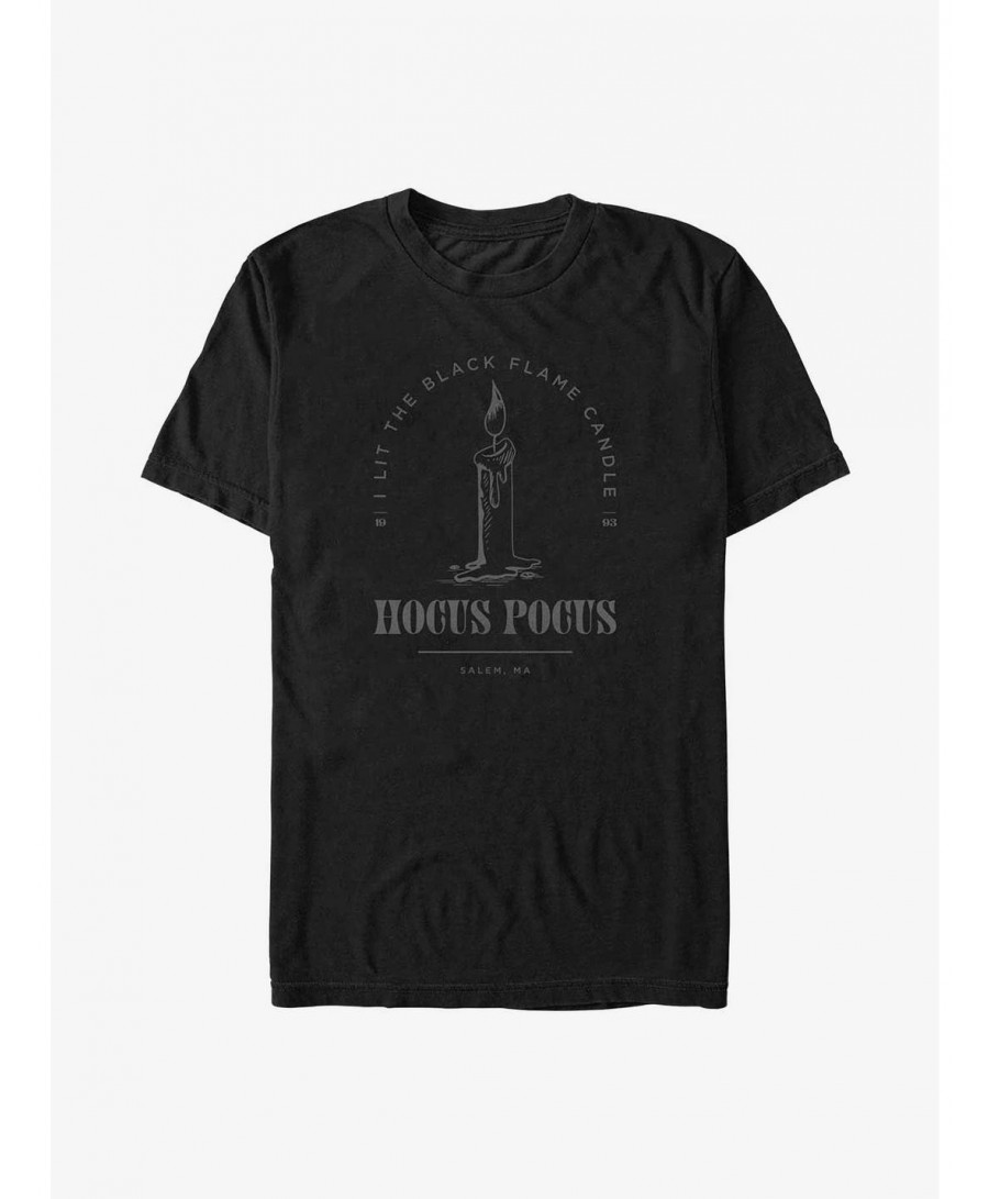 Sale Item Disney Hocus Pocus Black Candle T-Shirt $9.37 T-Shirts