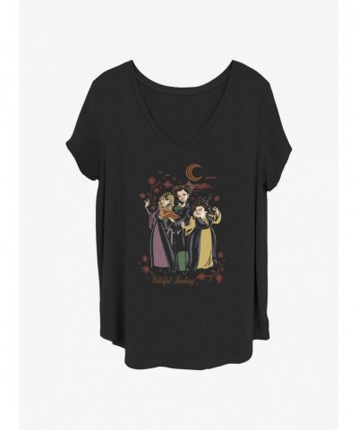 Exclusive Disney Hocus Pocus Sanderson Sisters Witchful Thinking Girls T-Shirt Plus Size $10.87 T-Shirts